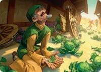 Unlucky Cabbage Merchant Art Card - Art Series: Avatar: The Last Airbender - Magic: The Gathering card