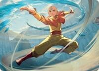 Aang, Swift Savior Art Card - Art Series: Avatar: The Last Airbender - Magic: The Gathering card