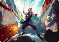 Sokka, Tenacious Tactician Art Card - Art Series: Avatar: The Last Airbender - Magic: The Gathering card