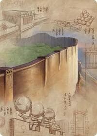 The Walls of Ba Sing Se Art Card - Art Series: Avatar: The Last Airbender - Magic: The Gathering card