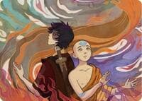 Fated Firepower Art Card - Art Series: Avatar: The Last Airbender - Magic: The Gathering card