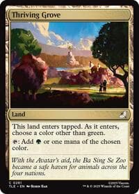 Thriving Grove - Avatar: The Last Airbender: Eternal-Legal - Magic: The Gathering card