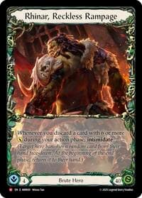 Rhinar, Reckless Rampage - Armory Deck: Rhinar - Flesh and Blood TCG card