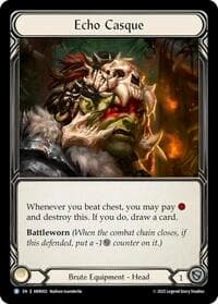 Echo Casque - Armory Deck: Rhinar - Flesh and Blood TCG card
