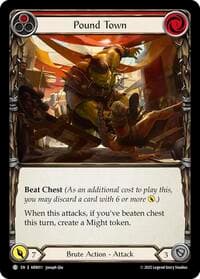 Pound Town (Red) - Armory Deck: Rhinar - Flesh and Blood TCG card
