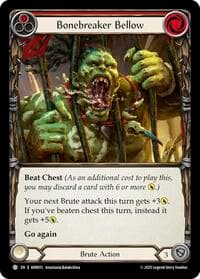 Bonebreaker Bellow (Red) - Armory Deck: Rhinar - Flesh and Blood TCG card