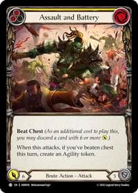 Assault and Battery (Yellow) - Armory Deck: Rhinar - Flesh and Blood TCG card