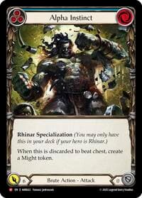 Alpha Instinct - Armory Deck: Rhinar - Flesh and Blood TCG card