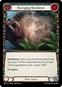Barraging Beatdown (Blue) - Armory Deck: Rhinar - Flesh and Blood TCG card