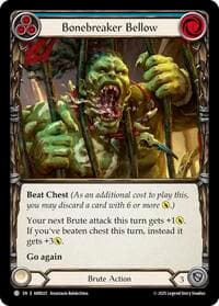 Bonebreaker Bellow (Blue) - Armory Deck: Rhinar - Flesh and Blood TCG card