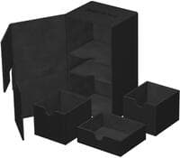 Twin Flip`n`Tray - Black (Holds 200+) - Ultimate Guard Deck Boxes - Deck Boxes card