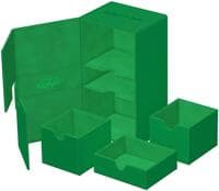 Twin Flip`n`Tray - Green (Holds 200+) - Ultimate Guard Deck Boxes - Deck Boxes card