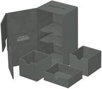 Twin Flip`n`Tray - Grey (Holds 200+) - Ultimate Guard Deck Boxes - Deck Boxes card