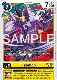 Taomon (BT17-035) (Alternate Art) - Starter Deck 22: Amethyst Mandala Advanced Deck Set - Digimon Card Game card