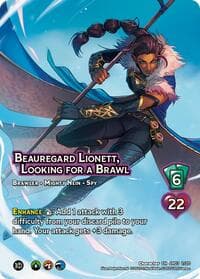Beauregard Lionett, Looking for a Brawl - Critical Role: Heroes of Exandria - UniVersus card