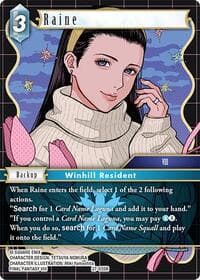 Raine - Journey of Discovery - Final Fantasy TCG card