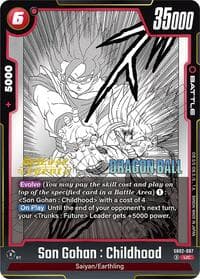 Son Gohan : Childhood - SB02-007 - Manga Booster 02 Release Event Cards - Dragon Ball Super: Fusion World card