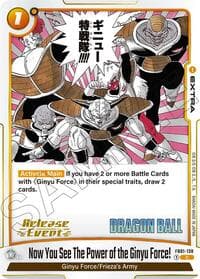 Now You See The Power of the Ginyu Force! - Manga Booster 02 Release Event Cards - Dragon Ball Super: Fusion World card