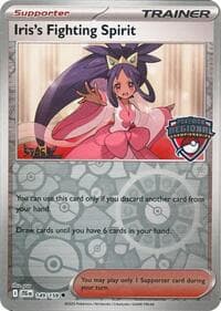 Iris's Fighting Spirit (Regional Championships) [Staff] - League & Championship Cards - Pokemon card