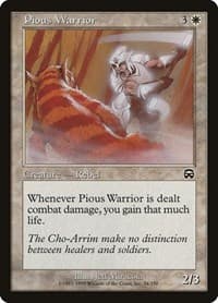 Pious Warrior - Mercadian Masques - Magic: The Gathering card