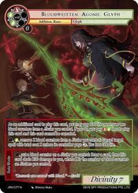 Bloodwritten Agonic Glyph - Journey to Ravidra - Force of Will card