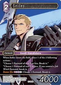 Seifer - Journey of Discovery - Final Fantasy TCG card