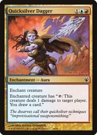 Quicksilver Dagger - Duel Decks: Izzet vs. Golgari - Magic: The Gathering card