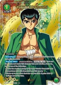 Yusuke Urameshi (002) (R*) - UE13BT: Yu Yu Hakusho: Ghost Files - Union Arena card