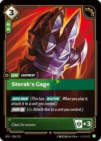 Sterak's Gage - Spiritforged - Riftbound: League of Legends Trading Card Game card