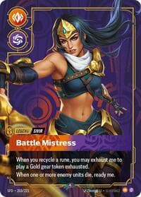 Sivir, Battle Mistress - Spiritforged - Riftbound: League of Legends Trading Card Game card