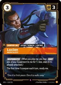 Lucian, Merciless - Spiritforged - Riftbound: League of Legends Trading Card Game card
