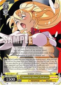 "Shameful Abuse" Darkness (SR) - KONOSUBA -God’s blessing on this wonderful world! Re:Edit - Weiss Schwarz card