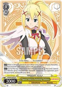 "Special Talent is Fantasizing" Darkness - KONOSUBA -God’s blessing on this wonderful world! Re:Edit - Weiss Schwarz card