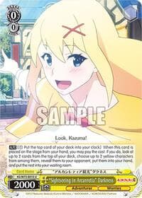 "Sightseeing in Arcanretia" Darkness - KONOSUBA -God’s blessing on this wonderful world! Re:Edit - Weiss Schwarz card