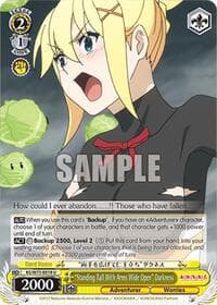 "Standing Tall With Arms Wide Open" Darkness - KONOSUBA -God’s blessing on this wonderful world! Re:Edit - Weiss Schwarz card