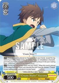 "Create Water" Kazuma - KONOSUBA -God’s blessing on this wonderful world! Re:Edit - Weiss Schwarz card