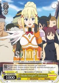 "Model Knight?" Darkness - KONOSUBA -God’s blessing on this wonderful world! Re:Edit - Weiss Schwarz card