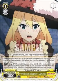 "Aristocrat Daughter" Darkness - KONOSUBA -God’s blessing on this wonderful world! Re:Edit - Weiss Schwarz card