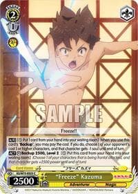 "Freeze" Kazuma - KONOSUBA -God’s blessing on this wonderful world! Re:Edit - Weiss Schwarz card