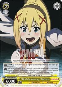 "Dead-On Accuracy" Darkness - KONOSUBA -God’s blessing on this wonderful world! Re:Edit - Weiss Schwarz card