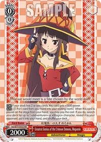 Greatest Genius of the Crimson Demons, Megumin - KONOSUBA -God’s blessing on this wonderful world! Re:Edit - Weiss Schwarz card
