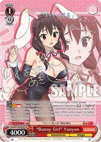 "Bunny Girl" Yunyun (SP) - KONOSUBA -God’s blessing on this wonderful world! Re:Edit - Weiss Schwarz card
