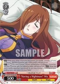 "Having a Nightmare" Wiz (SR) - KONOSUBA -God’s blessing on this wonderful world! Re:Edit - Weiss Schwarz card