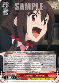 "Ambush" Yunyun - KONOSUBA -God’s blessing on this wonderful world! Re:Edit - Weiss Schwarz card