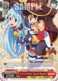 "Let's Go Home" Aqua & Megumin (SR) - KONOSUBA -God’s blessing on this wonderful world! Re:Edit - Weiss Schwarz card