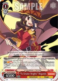 "To Greater Heights" Megumin - KONOSUBA -God’s blessing on this wonderful world! Re:Edit - Weiss Schwarz card