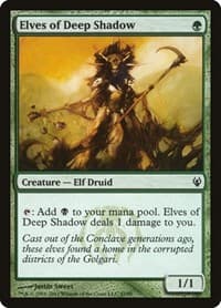 Elves of Deep Shadow - Duel Decks: Izzet vs. Golgari - Magic: The Gathering card