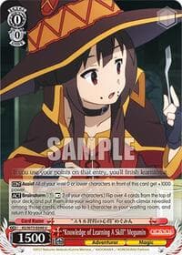 "Knowledge of Learning A Skill" Megumin - KONOSUBA -God’s blessing on this wonderful world! Re:Edit - Weiss Schwarz card