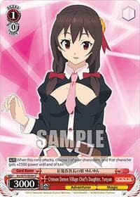 Crimson Demon Village Chief's Daughter, Yunyun - KONOSUBA -God’s blessing on this wonderful world! Re:Edit - Weiss Schwarz card