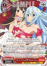 "We Are the Presents" Megumin & Aqua - KONOSUBA -God’s blessing on this wonderful world! Re:Edit - Weiss Schwarz card